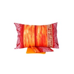 Σεντόνια Μονά Σετ Print Feelings 4136 Orange Cotton Sunshine (160x260) 3Τεμ