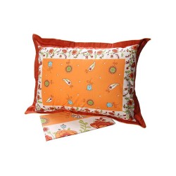 Σεντόνια Μονά Σετ Print Feelings 4675 Orange Cotton Sunshine (160x260) 3Τεμ