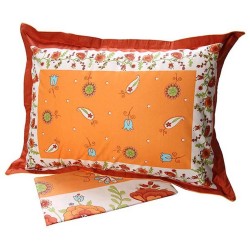 Σεντόνια Μονά Σετ Print Feelings 4675 Orange Cotton Sunshine (160x260) 3Τεμ