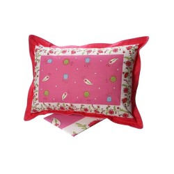 Σεντόνια Μονά Σετ Print Feelings 4675 Pink Cotton Sunshine (160x260) 3Τεμ