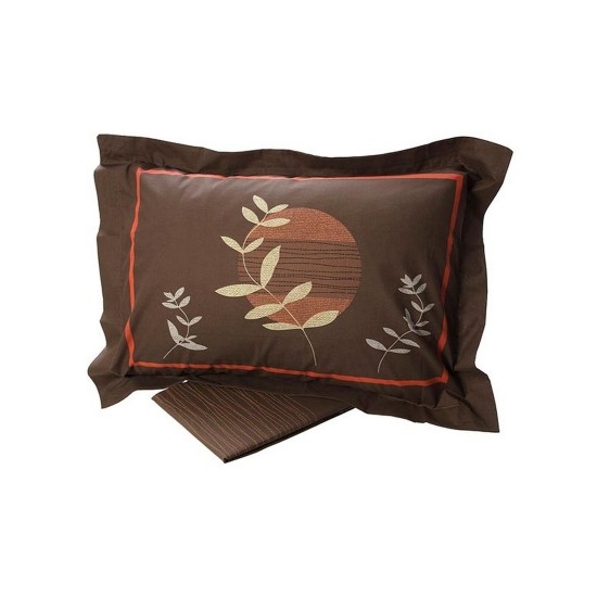 Σεντόνια Μονά Σετ Print Feelings 693 Brown Cotton Sunshine (160x260) 3Τεμ