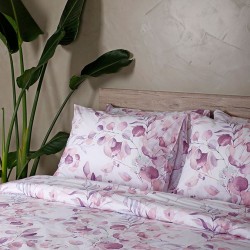 Σεντόνια Μονά Σετ Feelings 932 Lilac Cotton Sunshine (105x205+30 ) Με Λάστιχο 3Τεμ
