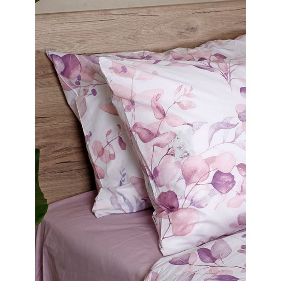 Σεντόνια Μονά Σετ Feelings 932 Lilac Cotton Sunshine (105x205+30 ) Με Λάστιχο 3Τεμ