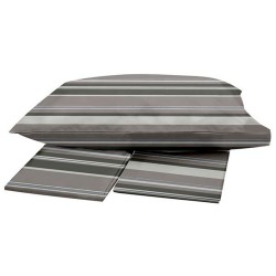 Σεντόνια Μονά Σετ Print Menta 550 Grey Polycotton Sunshine (160x250) 3Τεμ