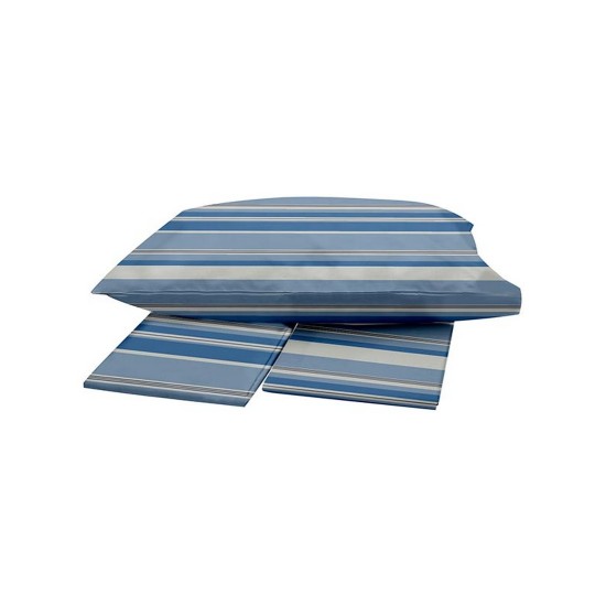 Μαξιλαροθήκες Σετ Print Menta 550 Blue Polycotton Sunshine (50x70) 2Τεμ