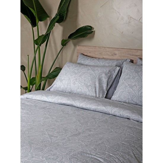 Παπλωματοθήκη Μονή Feelings 2040 Grey Cotton Sunshine (170x250) 1Τεμ