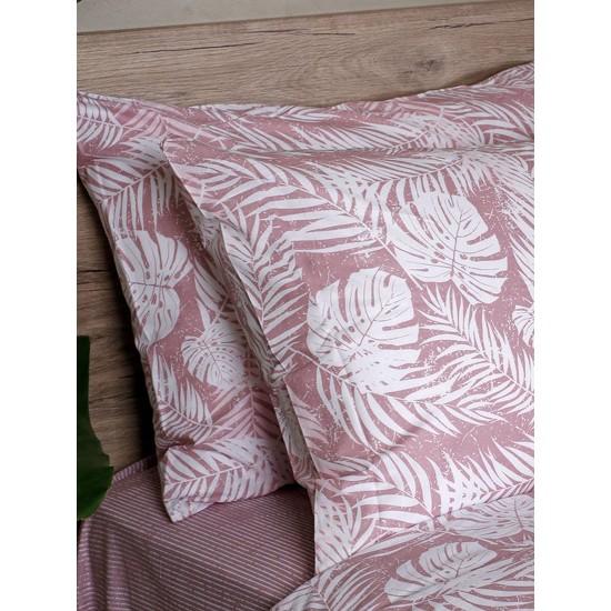 Παπλωματοθήκη Διπλή Feelings 2038 Pink Cotton Sunshine (200x250) 1Τεμ