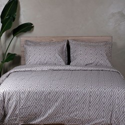Παπλωματοθήκη Υπέρδιπλη Feelings 2042 Grey Cotton Sunshine (230x250) 1Τεμ