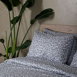 Παπλωματοθήκη Μονή Feelings 2044 Grey Cotton Sunshine (170x250) 1Τεμ