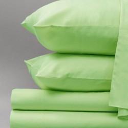 Σεντόνια Υπέρδιπλα Σετ Solid Mint Satin Cotton Sunshine (240x270) 4Τεμ