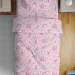 Σεντόνια Παιδικά Φανελένια Μονά Σετ Flannel 36 Cotton Sunshine (105x205+30 ) Με Λάστιχο 3Τεμ