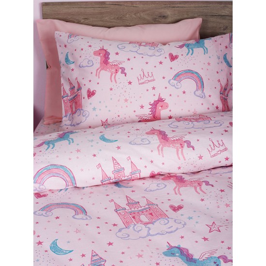 Σεντόνια Παιδικά Μονά Σετ Feelings 36 Cotton Sunshine (165x270) 3Τεμ