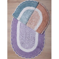 Πατάκι Μπάνιου Οβάλ Lilac Cotton Sunshine (60x90) 1Τεμ
