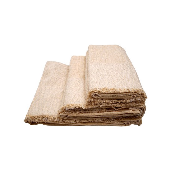 Ριχτάρια Σετ Chenille Frame 1 Ecru Sunshine 3Τεμ