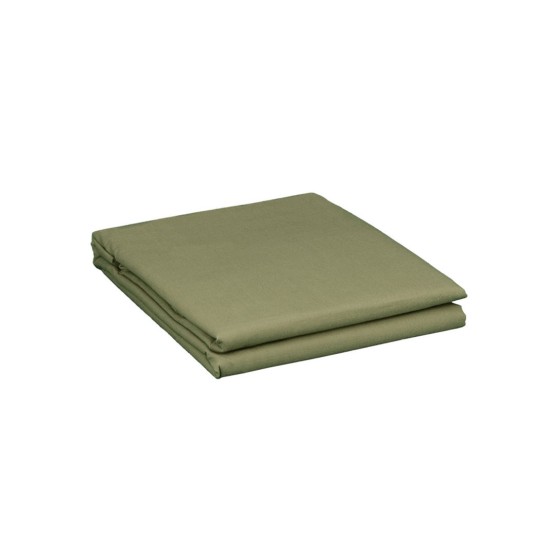Σεντόνια Μονά Σετ Solid Khaki Polycotton Sunshine (160x240) 3Τεμ