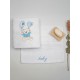 Πετσέτες Βρεφικές Με Κέντημα Σετ Balloon 05 White-Blue Cotton Sunshine 2Τεμ