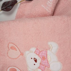 Πετσέτες Βρεφικές Με Κέντημα Σετ Balloon 05 Pink-Pink Cotton Sunshine 2Τεμ Πετσέτες Βρεφικές Με Κέντημα Σετ Balloon 05 Pink-Pink Cotton Sunshine 2Τεμ