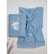 Πετσέτες Βρεφικές Με Κέντημα Σετ Elephant 03 Blue-Blue Cotton Sunshine 2Τεμ
