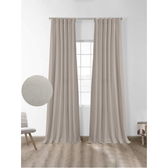 Κουρτίνα Με Τρέσα Black Out Foresta Sand Sunshine (145x280) 1Τεμ