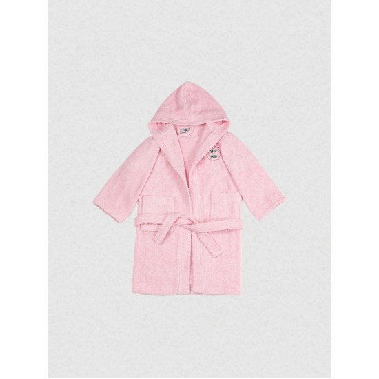 Μπουρνούζι Παιδικό Με Κουκούλα Eco Pink Cotton Sunshine 1Τεμ