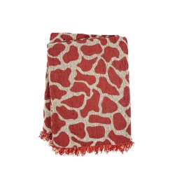Ριχτάρι Πολυθρόνας Cow Red Chinille Jacquard Sunshine (180x180) 1Τεμ Ριχτάρι Πολυθρόνας Cow Red Chinille Jacquard Sunshine (180x180) 1Τεμ
