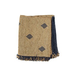 Ριχτάρι Πολυθρόνας Spira Blue Chinille Jacquard Sunshine (180x180) 1Τεμ