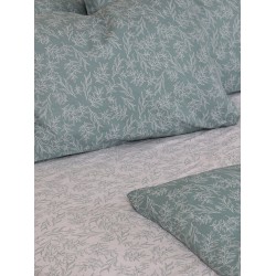 Σεντόνια Μονά Σετ Feelings 2052 Aqua Cotton Sunshine (165x270) 3Τεμ