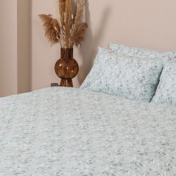 Σεντόνια Μονά Σετ Print Menta 320 Aqua Polycotton Sunshine (160x250) 3Τεμ