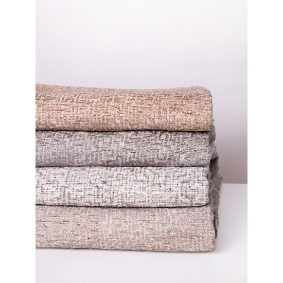 Ριχτάρια Σετ Rene 2 Beige Chinille Sunshine 3Τεμ