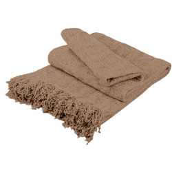 Ριχτάρι Πολυθρόνας Throws Beige Chenille Sunshine (180x180) 1Τεμ
