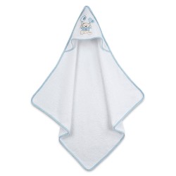 Κάπα Βρεφική Balloon 05 Blue Με Κέντημα Cotton Sunshine (75x75) 1Τεμ