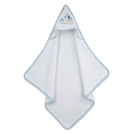 Κάπα Βρεφική Dog 07 Blue Με Κέντημα Cotton Sunshine (75x75) 1Τεμ