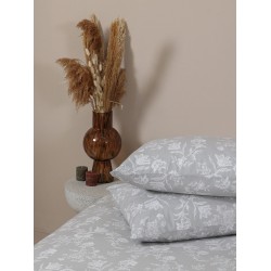 Μαξιλαροθήκες Σετ Print Menta 340 Grey Polycotton Sunshine (50x70) 2Τεμ Μαξιλαροθήκες Σετ Print Menta 340 Grey Polycotton Sunshine (50x70) 2Τεμ