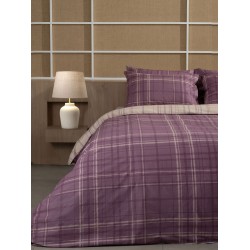 Σεντόνια Μονά Σετ Feelings 2066 Mauve Cotton Sunshine (165x270) 3Τεμ