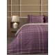 Σεντόνια Διπλά Σετ Feelings 2066 Mauve Cotton Sunshine (150x205+30 ) Με Λάστιχο 4Τεμ