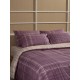Σεντόνια Διπλά Σετ Feelings 2066 Mauve Cotton Sunshine (150x205+30 ) Με Λάστιχο 4Τεμ
