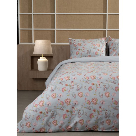 Σεντόνια Διπλά Σετ Feelings 2068 Grey Cotton Sunshine (200x270) 4Τεμ