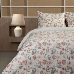Σεντόνια Διπλά Σετ Feelings 2068 Ecru Cotton Sunshine (150x205+30 ) Με Λάστιχο 4Τεμ