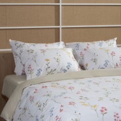 Σεντόνια Διπλά Σετ Feelings 2062 Cotton Sunshine (150x205+30 ) Με Λάστιχο 4Τεμ