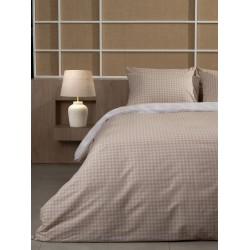 Σεντόνια Μονά Σετ Feelings 2064 Beige Cotton Sunshine (165x270) 3Τεμ