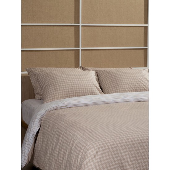 Μαξιλαροθήκες Σετ Feelings 2064 Beige Cotton Sunshine (50x70) 2Τεμ