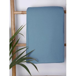 Κουβέρτα Πικέ Υπέρδιπλη Blue CVC Sunshine (230x265) 1Τεμ