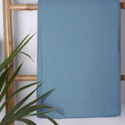 Κουβέρτα Πικέ Μονή Blue CVC Sunshine (165x265) 1Τεμ