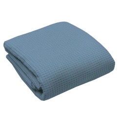 Κουβέρτα Πικέ Μονή Blue CVC Sunshine (165x265) 1Τεμ