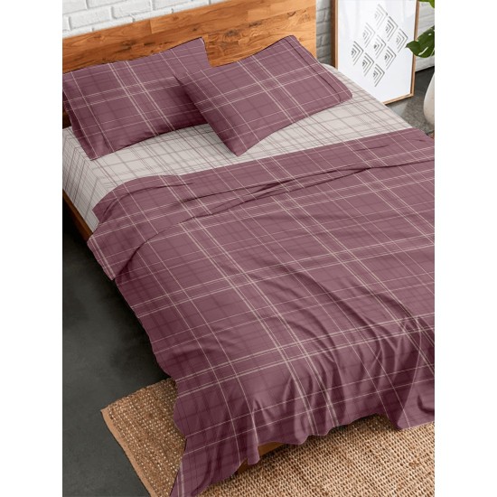 Σεντόνια Φανελένια Υπέρδιπλα Σετ Flannel 2066 Bordeaux Cotton Sunshine (230x260) 4Τεμ Σεντόνια Φανελένια Υπέρδιπλα Σετ Flannel 2066 Bordeaux Cotton Sunshine (230x260) 4Τεμ