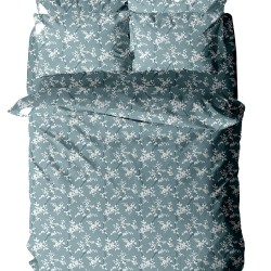 Παπλωματοθήκη Μονή Menta 480 Blue Polycotton Sunshine (170x250) 1Τεμ