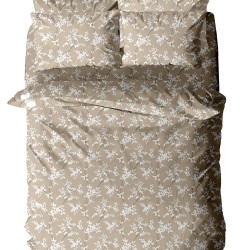 Παπλωματοθήκη Μονή Menta 480 Beige Polycotton Sunshine (170x250) 1Τεμ