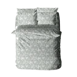 Σεντόνια Διπλά Σετ Menta 480 Grey Polycotton Sunshine (150x205+30 ) Με Λάστιχο 4Τεμ