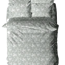 Παπλωματοθήκη Μονή Menta 480 Grey Polycotton Sunshine (170x250) 1Τεμ