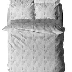 Παπλωματοθήκη Μονή Menta 400 Grey Polycotton Sunshine (170x250) 1Τεμ